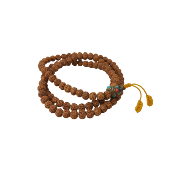 Mala z nasion Rudraksha   stupa